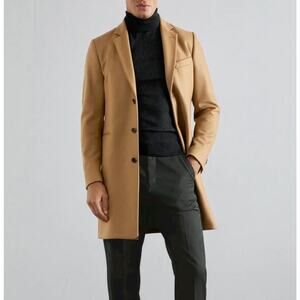 NWT Polo Ralph Lauren Hab Camel Wool Trench Coat Size 42R